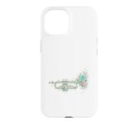 Trompette Fleurie Vintage Musique de Jazz Coque pour iPhone 15