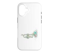 Trompette Fleurie Vintage Musique de Jazz Coque pour iPhone 16