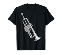 Trompette Instrument de Musique Motif Art Trompette T-Shirt