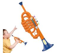 Trompette Jouet - ABS + 32x10,2x9,9cm | Saxophone 4 Notes | Jouet Musical | Instrument Amusant Pour Débutants, Apprentissage De La Musique Précoce, Fêtes, Rythme Éducatif, Pratique, Cadeau Pour Garçon