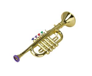 Trompette Jouet - Trompette pour 37 Cm | Musique Préscolaire pour , Simulation ABS, Instrument À Vent, Son À Quatre Tons | Jeu De Cadeaux De Carnaval D’école D’Anniversaire | Musicale É