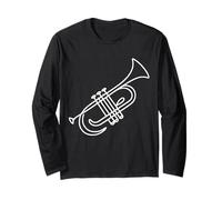 Trompette Line Art Design Musiciens Instrument en Laiton Manche Longue