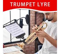 Trompette Lyre - Trompette Téléphone Lyre Clip | Support De Lyres De Musique De Fanfare Pour L'affichage De Partitions, La Répétition D'instruments, Le Concert De Défilé Et L'utilisation De L'entraîne