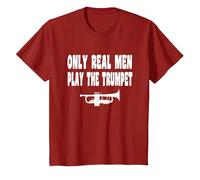 Trompette - Musique Jazz Orchestre de Fanfare T-Shirt, Enfant, Canneberge, 2 Ans