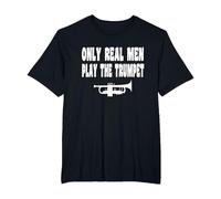 Trompette - Musique Jazz Orchestre de Fanfare T-Shirt, Homme Grandes Tailles, Noir, 2X Tall