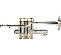 Trompette Piccolo Sib Laiton Argentée Instrument Vent Set Etui Rigide Embouchure