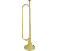 Trompette plate en laiton avec embouchure pour orchestre - Prise en main confortable pour une longue pratique pour un groupe scolaire adolescent