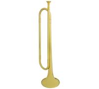 Trompette plate en laiton avec embouchure pour orchestre - Prise en main confortable pour une longue pratique - Instrument de musique solide et pratique
