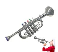 Trompette pour , jouets de trompette - Instrument à vent pour jeunes - Peut être utilisé de nombreuses façons - 4 clés de couleur, exercices de coordination pour