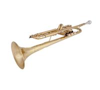 Trompette Professionnelle Instrument Trompette En Si Bémol Instrument De Musique Professionnel En Or Et Argent(Gold)