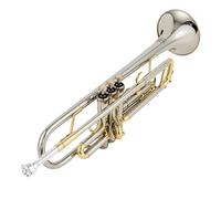 Trompette Professionnelle Instrument Trompette En Si Bémol Laiton Plaqué Argent Instruments De Musique Professionnels Avec Étui Cuir