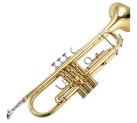 Trompette Professionnelle Instrument Trompette En Si Bémol Plaquée Or Instrument De Musique Examen De Niveau Professionnel(Gold+canvas bag)