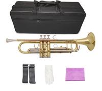 Trompette Professionnelle Instrument Trompette Instrument En Laiton Laqué Et Or Tricolore Si Bémol