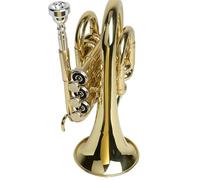Trompette Professionnelle Trompette Palm Mini Clé Sib Rouge Argent Vert Or Disponible(Gold)