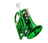Trompette Professionnelle Trompette Palm Mini Clé Sib Rouge Argent Vert Or Disponible(Green)