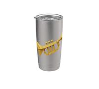 Trompette Ska pliable en papier Gobelet isotherme en acier inoxydable double paroi