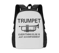 Trompette. Tout le reste n’est que de l’accompagnement : sacs d’école pour adolescentes, sacs de voyage pour ordinateurs portables, trompettes, cadeau pour le festival d’instruments de musique