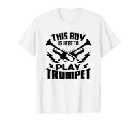 Trompettiste Boy Trumpet Player Marching Band T-Shirt Graphique avec Valeur