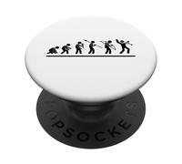 Trompettiste Evolution Homme Femme Trompette Drôle Joueur PopSockets PopGrip Adhésif
