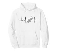 Trompettiste Heartbeat Jazz Music Heartline Trumpetist Sweat à Capuche