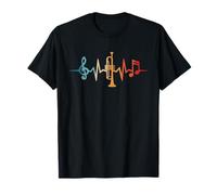 Trompettiste Musicien Battement De Cœur Jazz Trompette T-Shirt