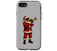 Trompettiste Père Noël - Cadeau de Groupe, Trompette Amusante Coque pour iPhone SE (2020) / 7/8