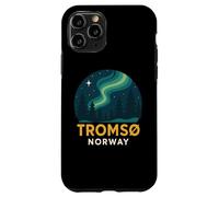 Tromso Norvège Norvégienne Northern Lights Snow Retro Oslo 47 Coque pour iPhone 11 Pro