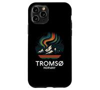Tromso Norvège Norvégienne Northern Lights Snow Retro Oslo 47 Coque pour iPhone 11 Pro