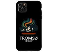 Tromso Norvège Norvégienne Northern Lights Snow Retro Oslo 47 Coque pour iPhone 11 Pro Max