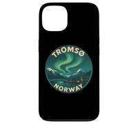 Tromso Norvège Norvégienne Northern Lights Snow Retro Oslo 47 Coque pour iPhone 13