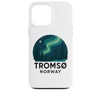 Tromso Norvège Norvégienne Northern Lights Snow Retro Oslo 47 Coque pour iPhone 13 Pro Max