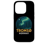 Tromso Norvège Norvégienne Northern Lights Snow Retro Oslo 47 Coque pour iPhone 14 Pro