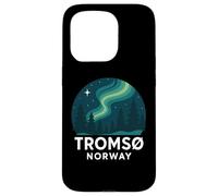 Tromso Norvège Norvégienne Northern Lights Snow Retro Oslo 47 Coque pour iPhone 15 Pro