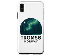 Tromso Norvège Norvégienne Northern Lights Snow Retro Oslo 47 Coque pour iPhone XS Max