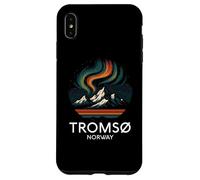 Tromso Norvège Norvégienne Northern Lights Snow Retro Oslo 47 Coque pour iPhone XS Max
