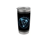 Tron TRX Invest Blockchain, cryptomonnaie, minage numérique Gobelet isotherme en acier inoxydable double paroi