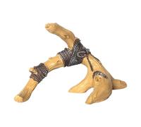 Tronc Résine Aquatique - Bois Sculpté Aquarium, Branche Nature Jungle | Élément Vivarium Amphibien Gecko, Abri Tropical pour Bassin Anolis Maison Tortue Terrarium Enclos Camouflage Créature Roche