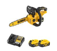 Tronçonneuse 18V 30cm DCMCS565N-XJ + 2 batteries 18V 5 Ah + chargeur DCB1104-QW DEWALT
