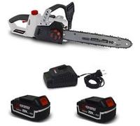 Tronçonneuse 40V (2x20V) X-Performer XPTRO40LI-2B - Double Sécurité - Graissage Auto + 2 Batteries 4 Ah - chargeur