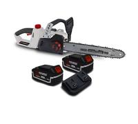 Tronçonneuse 40V (2x20V) X-Performer XPTRO40LI-2B - Double Sécurité - Graissage Auto + 2 Batteries 4Ah - Double chargeur