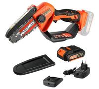 Tronconneuse a Batterie 20V ValueMax avec Batteries 2.0Ah, Mini Tronconneuse Electrique Sans Fil, Capacite de Coupe Maximale de 11CM, 3000 tr/min pour la Coupe du bois, l'elagage le Jardin