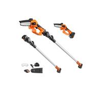 Élagueuse électrique sur perche - VEVOR - Élagueuse à Perche Sans Fil Tronçonneuse Batterie 20V 2Ah 13cm Long 2,43m