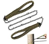 Tronçonneuse à corde - Outil à main de randonnée portable, antidérapant, 11 dents antirouille pour randonnée, bûches, jardinage, camping, survie, aménagement paysager
