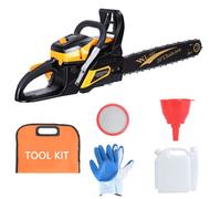 Tronçonneuse à essence 2 temps 63 cm³ - 8 500 tr/min - 50 cm - 2800 W - sans fil à faible vibration - jaune