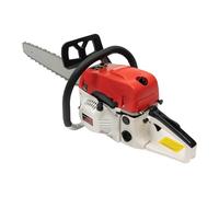 Tronçonneuse à essence 52 CC - 50,8 cm - Moteur 2 temps - 2,0 kW - 7500 tr/min - Poignée ergonomique antidérapante - Double interrupteur de sécurité - Lubrification automatique de la chaîne avec