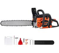 Tronçonneuse à essence 52CC - Guide de 45,7 cm - Tronçonneuse professionnelle pour le travail du bois - Tronçonneuse à moteur puissante pour le jardinage et la sylviculture