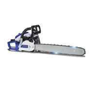 Tronconneuse a essence 58 cm³ 2 temps haute performance avec guide chaine robuste pour travaux forestiers et entretien jardin