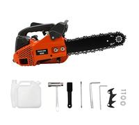 Tronçonneuse à essence 900 W/25 cc - Tronçonneuse légère et maniable avec lame de 11,8 pouces pour bois de chauffage, jardinage et bines de bois, avec verrouillage de sécurité et poignée ergonomique