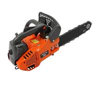 Tronçonneuse à essence 900 W, mini tronçonneuse 2 temps 25,4 CC 9000 tr/min, tension de chaîne réglable, tronçonneuse à essence, refroidissement par air pour enfoncement du bois, coupe verte et coupe