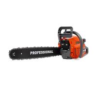 Tronçonneuse à essence à 2 temps 58 cm³ - 58 cm³ - Scie à chaîne manuelle alimentée au gaz - Tronçonneuse à gaz auto-remise - Pour le travail du bois, la ferme et la maison